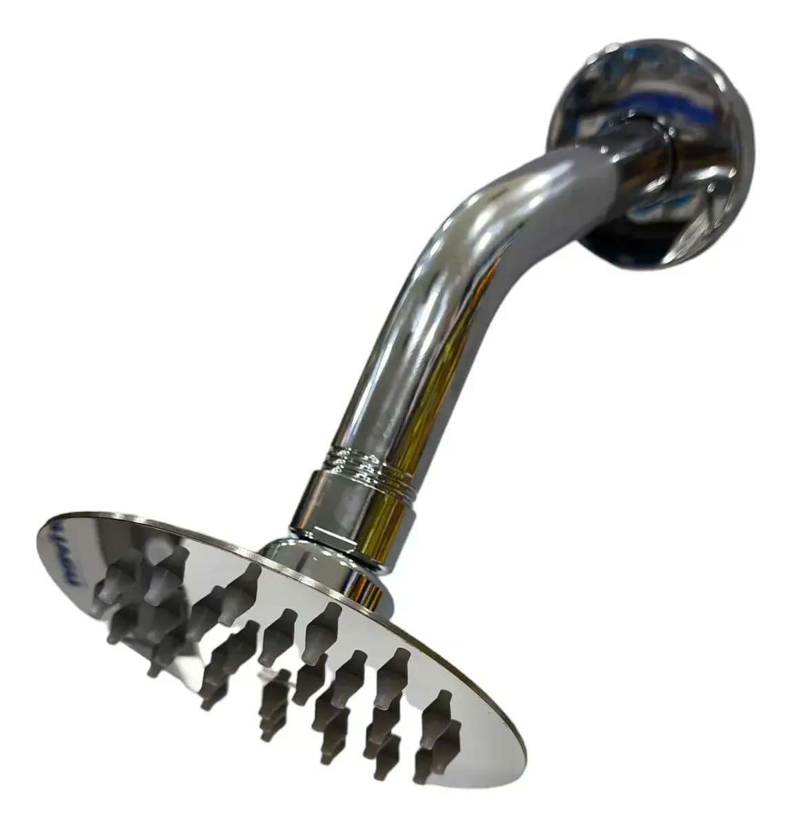 Regadera Redonda 4 Pulgada Tipo Lluvia Cromada Slim Griven Plateado Cromado